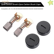 GORROS 2pcs Carbon Brush Cap GA400 BGA402 Accessories BGA450 BGA452 DGA452 Angle Grinder Parts