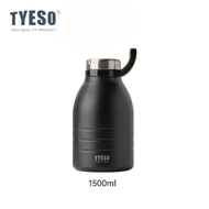 กระบอกน้ำกีฬา TYESO ความจุ 1500ML และ 1900ML พร้อมหลอดดูด และที่หิ้ว ขวดน้ำสแตนเลส SUS304