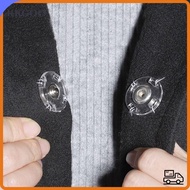 KKGOO 10Pcs Snap Button, Round Acrylic Fastener, Sewing Accessories DIY Transparent Invisible Snap F