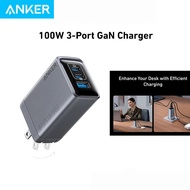 Anker Prime Charger 100W 3-Port GaN Charger 2C1A Fast Charger Plug for MacBook iPad iPhone Android P