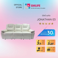 Ghế sofa 3 chỗ ngã lưng thư giãn bằng điện sang trọng SMLIFE Jonathan E3 D212 x R96 x C99cm nâng hạ 