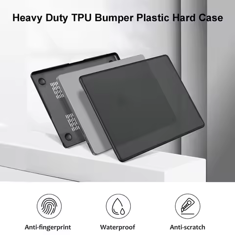 Anti-Fingerprint Soft TPU Bumper Case For MacBook Pro 14 inch M5 2025 2024-2021 Release M4 M3 M2 M1 