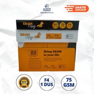 HVS F4 75 GSM Ecoon Copy Paper 1 Box (5 Reams) | Photocopy Paper & Print Originals for Offices, Scho