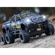 Asari Large Benz 6X6 Six-Wheel Off-Road Pickup Truck Alloy Car