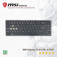 MSI Cyborg 15 A12VE/A12VF Notebook Keyboard OEM Parts High Quality THUS QWER With Numpad Backlit A12