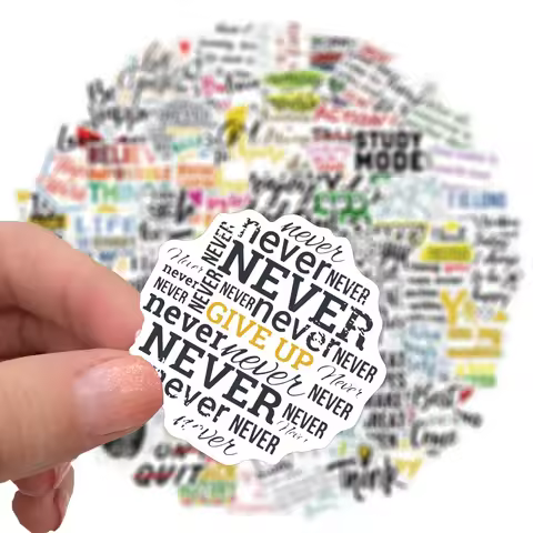 10/50/100PCS Inspirational Positive Quote Stickers DIY Diary Phone Bottle Laptop Luggage Graffiti Mo