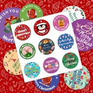 【Buy 48 Get 10 Free】Custom Christmas Sticker Labels Goodie Bag Stickers Xmas New Year Party Stickers Cartoon Santa | 3cm-8cm | Cheap and Fast Printing | 1 Day Ready