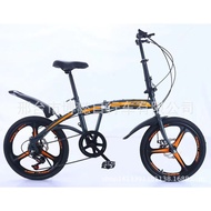 AT/★Factory Supply20Inch Folding Geared Bicycle Adult Bicycle Men's and Women's Lightweight Bicycle Student Bicycle T2T8