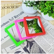 Handy Mirror - Portable Small Mirror Shapes; Circle and Square Random Color