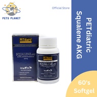 Petdiatric Squalene Cat Dog Pet Supplement AKG 500MG 60s [Pets Planet MY]