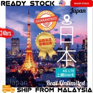 [ JAPAN ] Real Unlimited 4G Data Network Travel SimCard Hotspot 1-8 DAYS 4G Internet DATA Travel Simcard