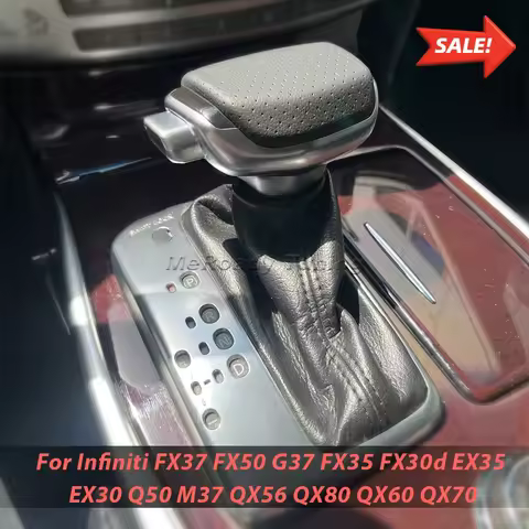 Auto Leather ABS Gear Shift Knob Lever Stick Shifter Handle For Infiniti FX37 FX50 FX35 FX30d EX35 E