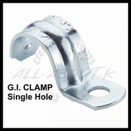 HEAVY DUTY Metal Steel Clamp For EMT IMC RSC Conduit PVC Pipe | G.I CONDUIT METAL CLAMP Single Hole