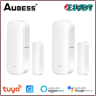EIVBT Aubess Smart ZigBee/WiFi Door Sensor Door Window Open Closed Detectors Tuya Smart Life App Home Security Protection Alarm System ASXCB