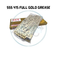 415 RANTAI EMAS SSS 415 CHAIN FULL GOLD SSS 415 RACING CHAIN HEAVY DUTY SSS 415 RANTAI MOTOR HEAVYDU