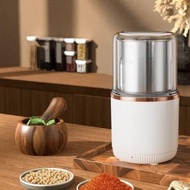日本暢銷 - 多功能乾濕兩用家用 可拆洗 電動不銹鋼研磨機 磨粉機 咖啡磨豆機 - 白色