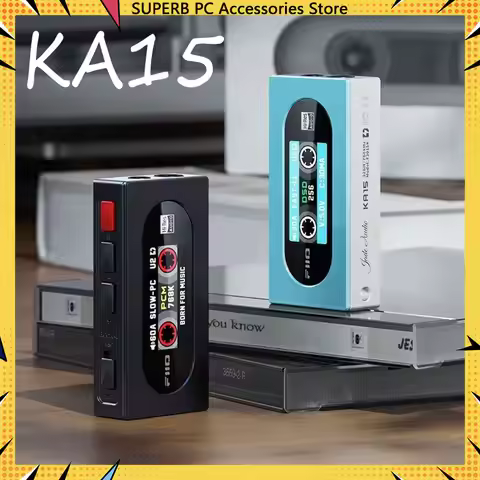 Fiio KA15 Portable Headphone Amplifier HIFI Sound Quality USB DAC Headphone Power Amplifier 3.5/4.4m