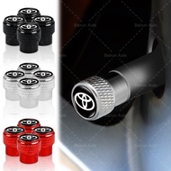 4pcs Aluminum Threaded Car Wheel Cover Car Tire Anti-dust Cap for Toyota Camry Corolla RAV4 Highland