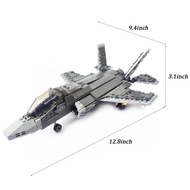 646pcs Military F35 Lightning II Fighter Jet Building Blocks Model Boys Building Toys for 3 4 5 6 7 