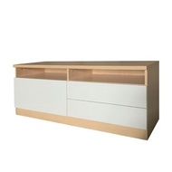 120cm濶原木色配白電視機櫃/地台