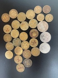 香港舊硬幣 伍毫 一毫 伍仙