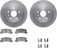 Dynamic Friction Company Rear Brake Rotors with 5000 Advanced Brake Pads includes Hardware 6512-7632