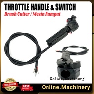 26MM Throttle Handle With Switch Brush Cutter Throttle Lever Cable Mesin Rumput Glass Timmer Mitsubi