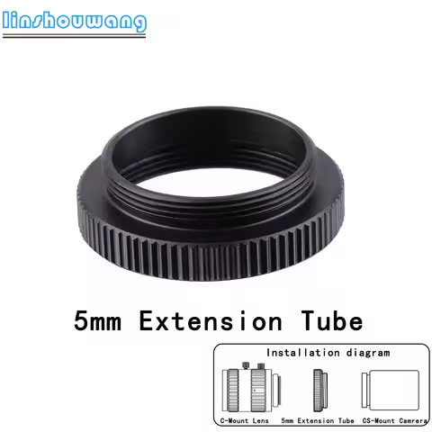Cs/C Mount Teleconverter Ring for Cs Camera to C Lens Adapter Ring 5mm C to Cs Conversion Ring Telec