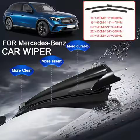 2PCS Car Blade Windshield Wiper For Mercedes-Benz A B C E-CLASS EQA GLA EQB GLB EQE SUV GLC GLE COUP