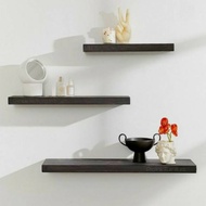 KAYU Wall Shelf Shelf Shelf Shelf Wooden Shelf Slim Shelf Length 50cm 40cm And 30cm (3pcs)