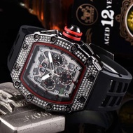 [Hot Sale]2024 new Richard non-mechanical watch mens tritium high-end handsome genuine official website diamond-encrusted barrel type