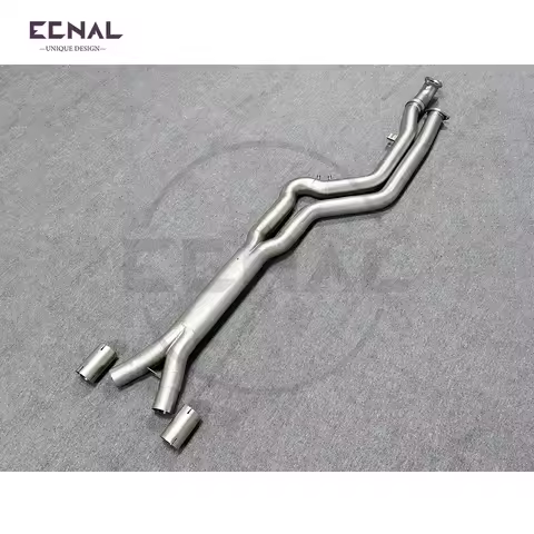Ecnal Valvetronic Equal Length Exhaust Mid Pipe for BMW G80 M3 G82 M4 G87 M2 3inches to 4inches SUS3