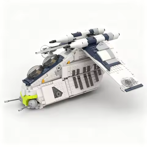 1431pcs MOC Republic Gunship Clone Wars Plo S Bros Star Battle Model Building Blocks Architecture To