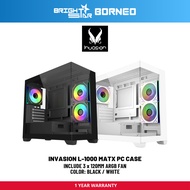 INVASION L-1000 MATX Pc Case - Black / White