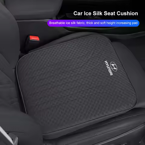 Car Seat Cushion Ice Silk Soft Pad 6CM Thick Sponge Cushioning For Hyundai IONIQ Sonata Elantra Gran