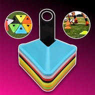 Triangular soccer tactical mushroom, 5cm high, increases ball recreation ability, non-distortion pla