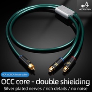 HiFi RCA To 2RCA Cable High-performance Premium RCA Male To Female Adapter Audio Cable M/2F