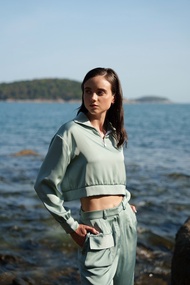 Twotwice - Half Zip-up Top