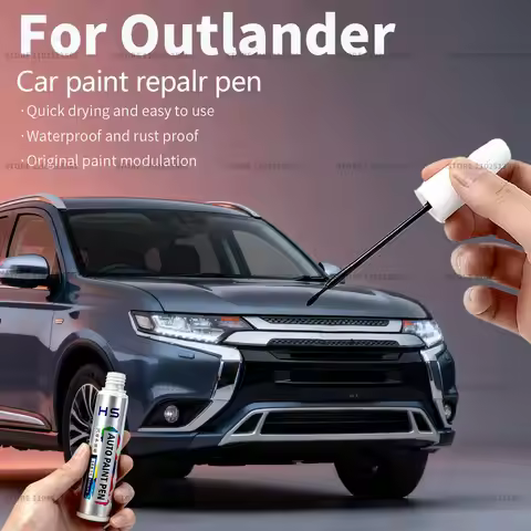Car Paint Repair Pen Touch Up Scratch Remover DIY Auto Accessories For Mitsubishi Outlander White W1