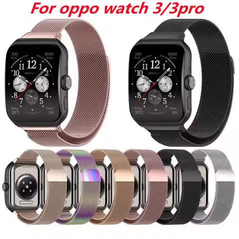 Milanese Strap For Oppo Watch 3/3pro 43mm 51mm Metal Watchband Bracelet Oppo Watch Serie 3/3pro Band