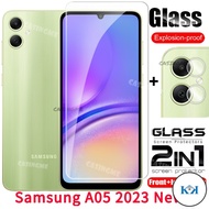 KK Samsung A05 2023 Full Cover Tempered Glass Flim Front Film Back Lens Glass For Samsung Galaxy A 0