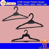 DOBI Hanger Plastik Hanger Hitam 4 design Laundry Hanger 衣架 Black 8888 / 9918 / 2830 / 8282