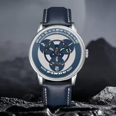 PINDU Watches Miyota 8215 Movement Mechanical Watch Men's Watch Luxury Rotating Dial Luminous Stainl