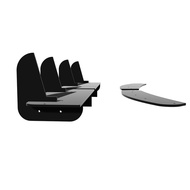 Fit BMW 1 Series F20 5Door 2011--2014 Year Year Rear Diffuser Bumper Lips Spoiler Splitter Body Kit 