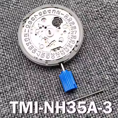 High precision original brand new 4R/NH35 white 3 o'clock calendar fully automatic mechanical watch 