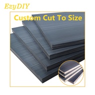 Custom Cut To Size Chipboard Table Top Wood Shelf Wall Wardrobe 15mm Dark Grey Slate Black MB Laminated Chipboard Papan