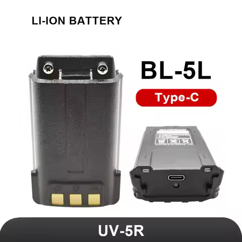 Baofeng Type-c BL-5L 3800mAh 7.4V Extended Li-Ion short Battery for BAOFENG UV-5R UV-5RX3 UV-5RA UV-