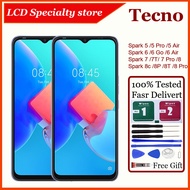 Original For Tecno Spark 5  / 5  Pro / 5 Air / 6 /6 Go / 6 Air / 7 / 7T / 7P / 7 Pro / 8 /8C / 8P / 