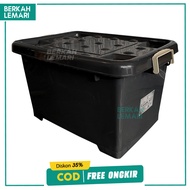 Black Plastic Container Box KB 70 Liter Multifunctional Storage Box Akako Multipurpose Storage With 