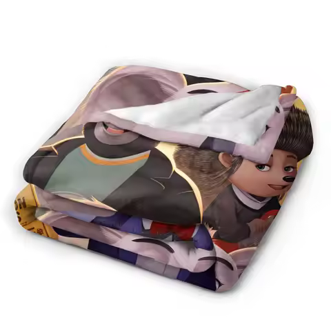 Bed Sing 2 Movie Characters Sing 2 Movie All Characters Buster Ash Flannel Blanket Soft Throw Blanke